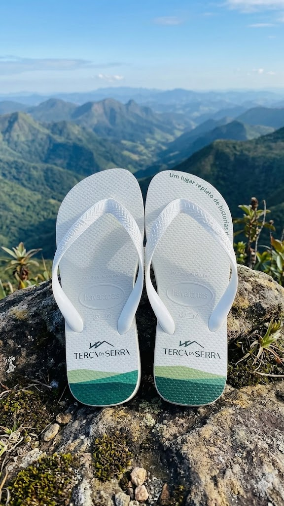 Havaianas Personalizadas Terça da Serra — solado com identidade no relevo